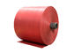 Petit pain rouge de textile tissé de polypropylène pour les sacs tissés par pp/traction respirable de sacs anti fournisseur