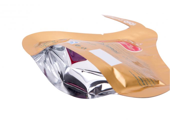 Sacs chauds rayés de joint de papier d'aluminium, sachets en plastique multi de chocolat de couleur de PA Coted