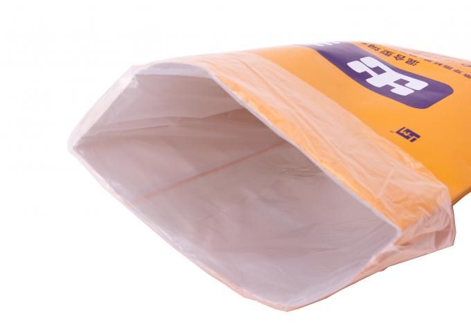 Les sacs stratifiés imprimés, Multiwall ont enduit les sacs tissés stratifiés par BOPP à plastique de papier d'emballage