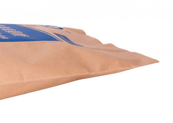 L'emballage composé d'engrais de papier de Multiwall emballage met en sac avec le résistant à l'eau zip-lock