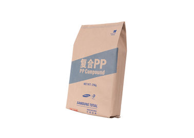 Chine Composés en plastique tissés par pp tiennent des poches de nourriture, sacs en papier faits sur commande blancs/de brun Papier d'emballage fournisseur