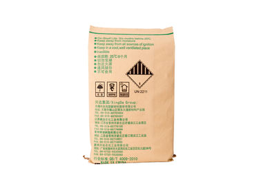 Le PE rayé/BOPP a stratifié des sacs avec le blanc/l'impression offset de surface de papier métier de Brown fournisseur