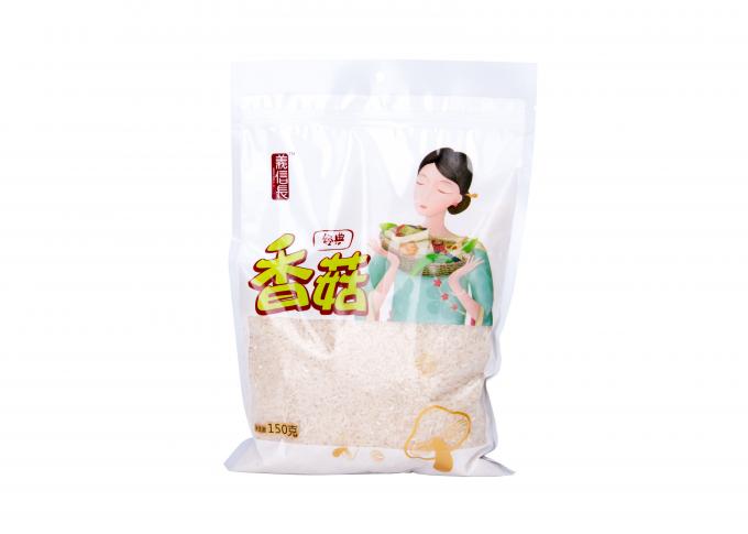 Les sacs blancs flexibles d'alimentation des animaux de catégorie comestible avec la bouche 10 de dessus de soudure à chaud filètent profondément